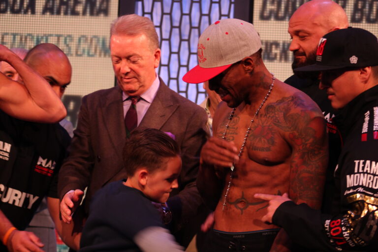 Monroe Jr Threatens To Sue Frank Warren And The British Board Of Control