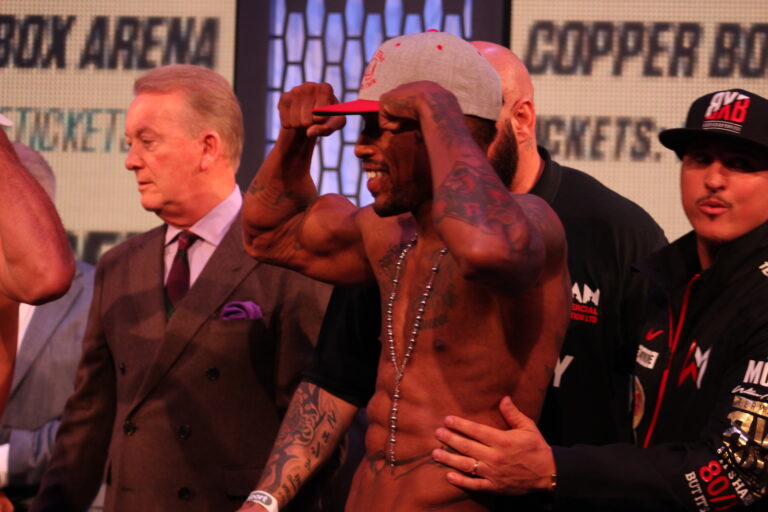 Watch: Monroe Jr’s Trainer Comments On Saunders’ Son Kicking The Boxer On Stage – “I Guess That’s The Gypsy Lifestyle”