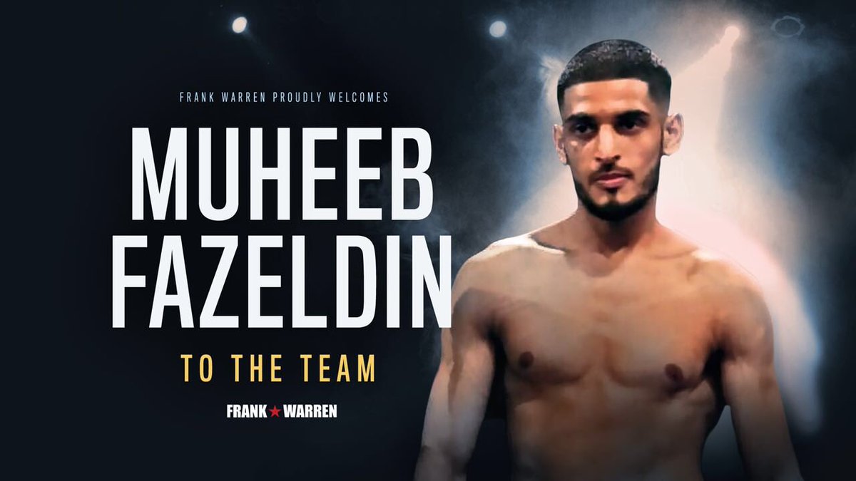 Muheeb Fazeldin Promises to Entertain After Signing Deal With Frank Warren