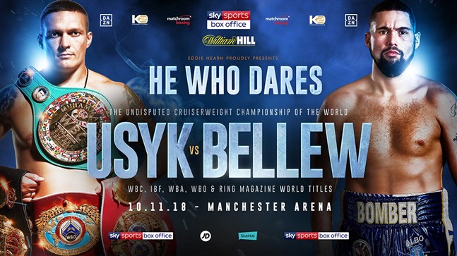 Usyk-Bellew Tickets on Sale From Midday on September 24th