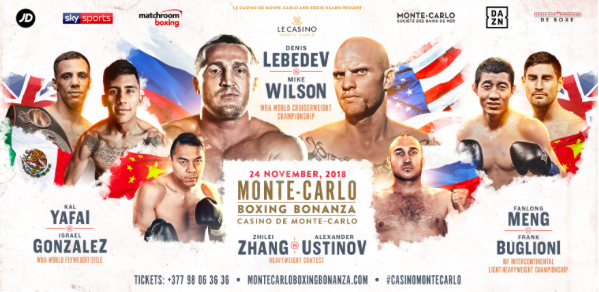 Lebedev-Wilson Tops Matchroom Card in Monte Carlo on November 24
