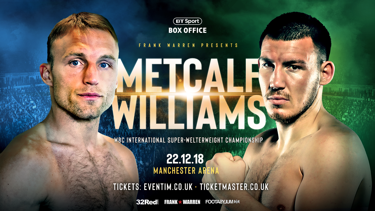 Liam Williams to Face JJ Metcalf on Warrington-Frampton Undercard