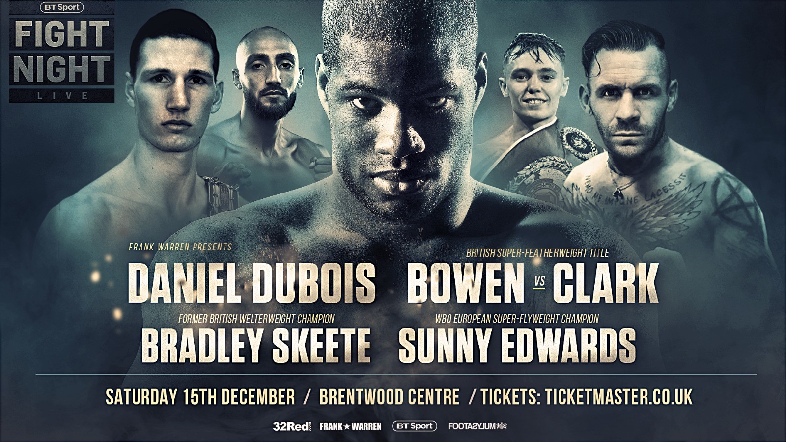 Daniel Dubois Headlines BT Sport Card on December 15th in Brentwood