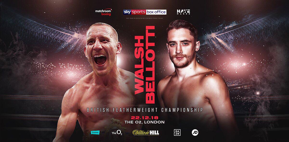 Ryan Walsh and Reece Bellotti in British Featherweight Title Bout on Whyte-Chisora 2 Card