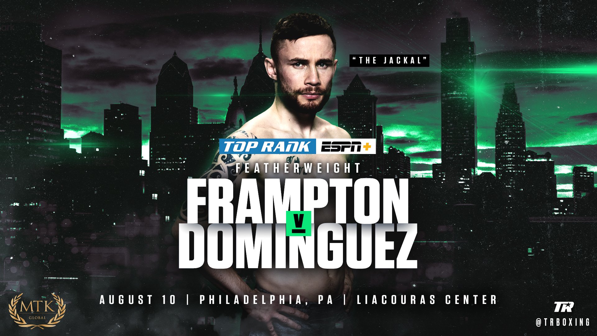 Frampton To Face Dominguez on August 10 in Philadelphia