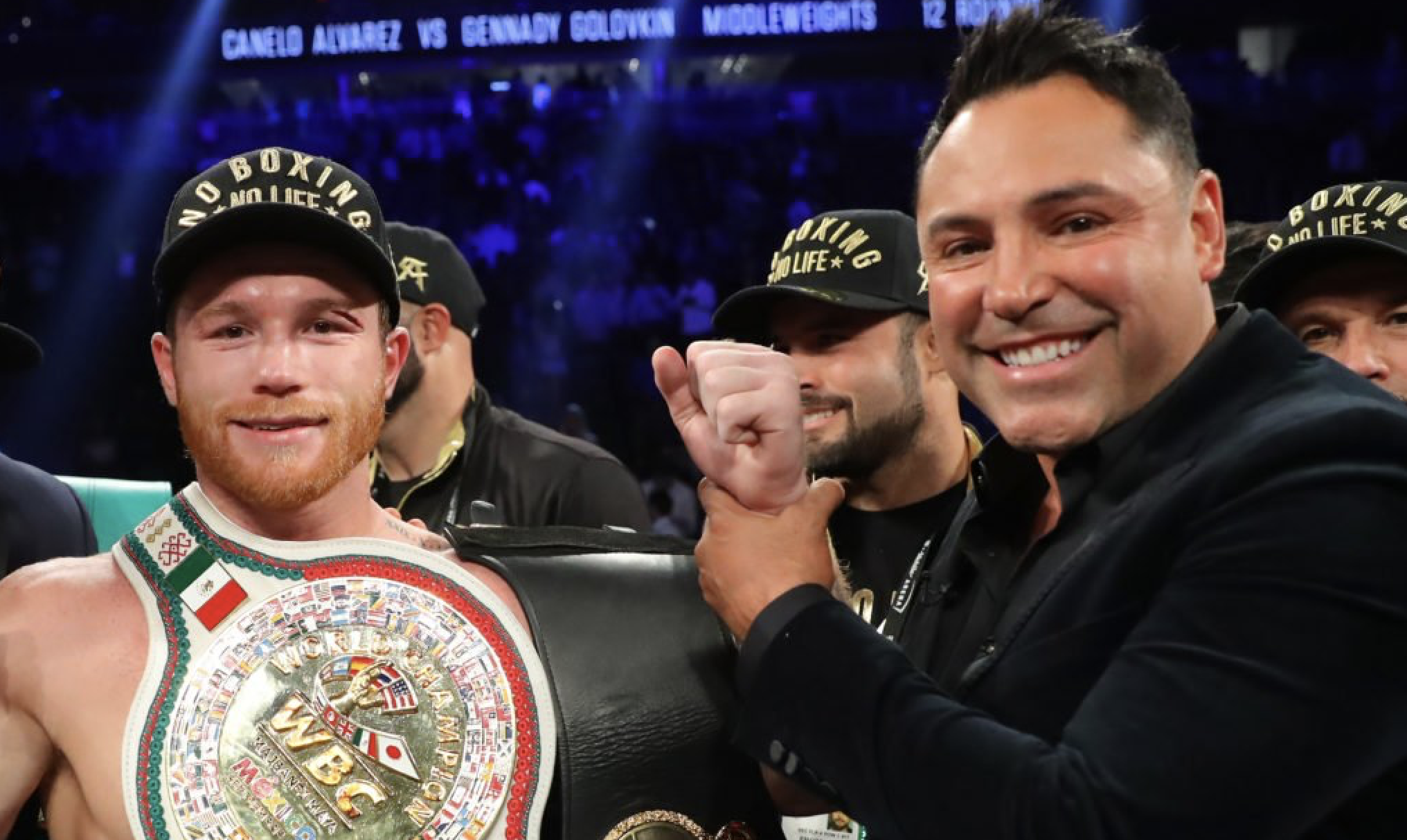 Canelo with De La Hoya