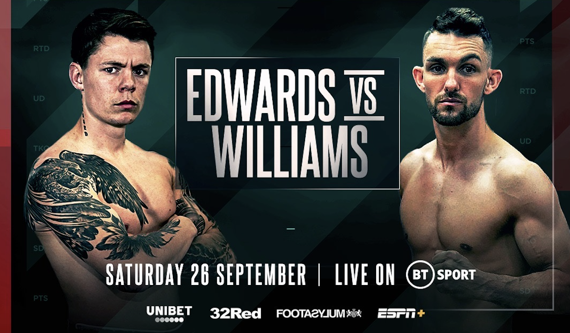 Edwards to face Williams on September 26
