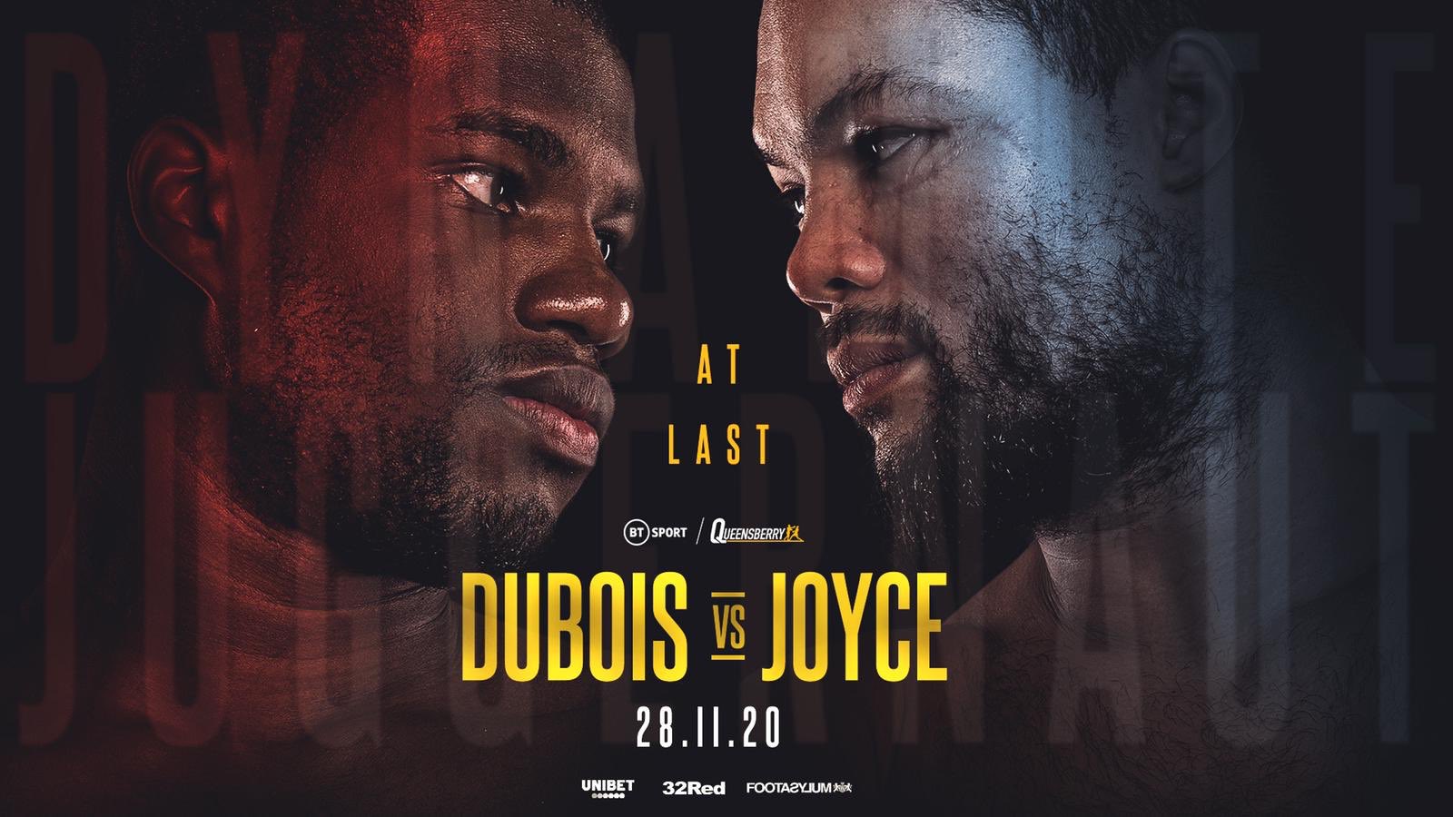 Dubois-Joyce lands on November 28