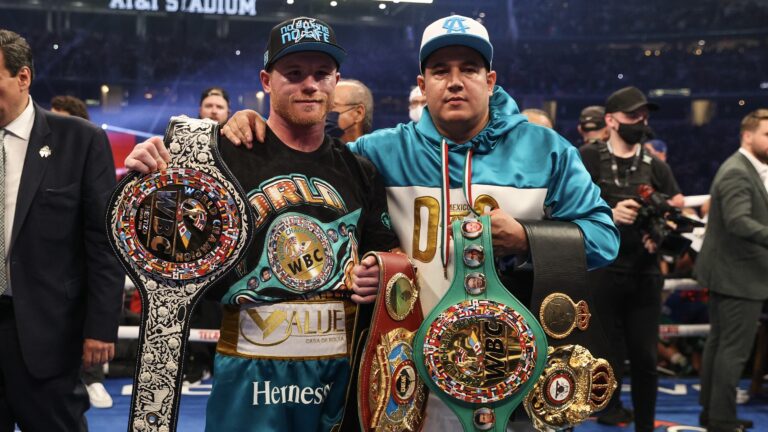 Canelo humbles Saunders in eight