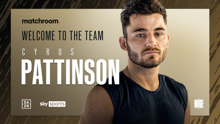 Pattinson inks promotional pact with Matchroom Boxing