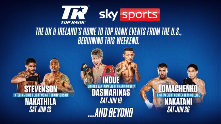 Sky confirm deals with Top Rank and BOXXER