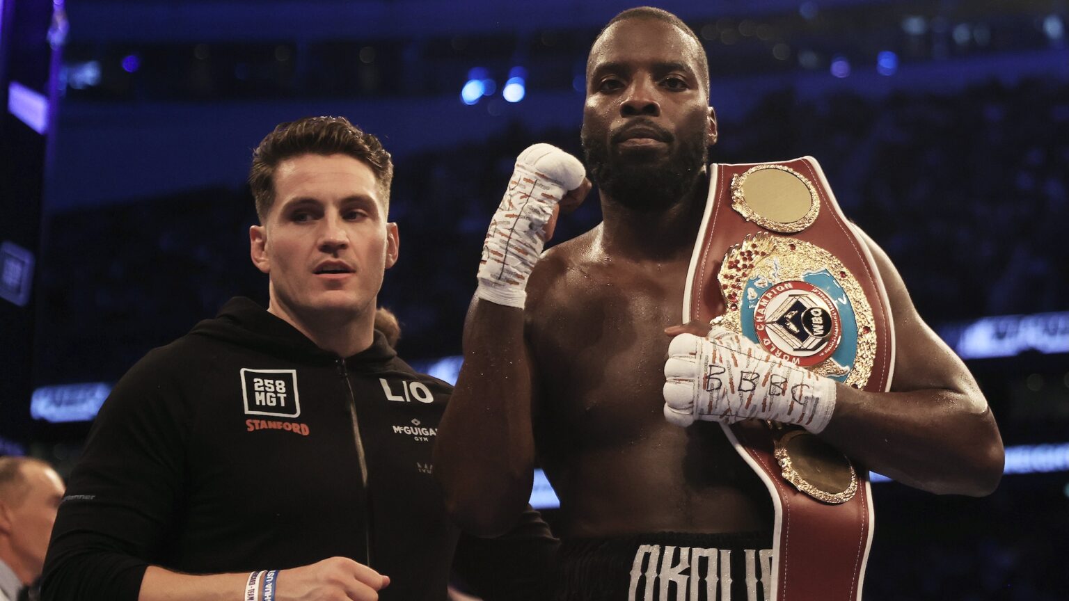 Okolie barely breaks a sweat as he breezes past Prasovic
