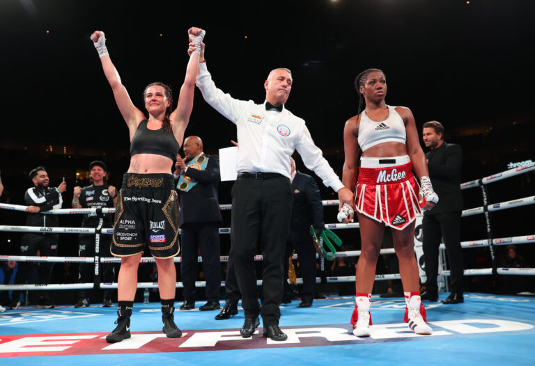 Commanding Cameron decisions game McGee to unify WBC and IBF 140lbs crowns