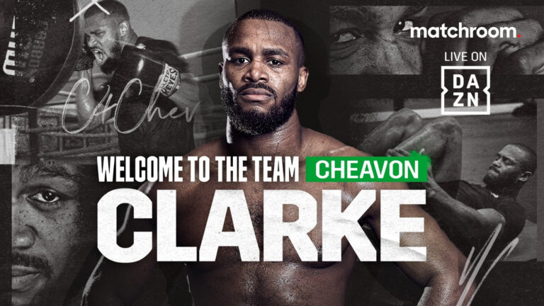 Cheavon Clarke signs with Matchroom Boxing