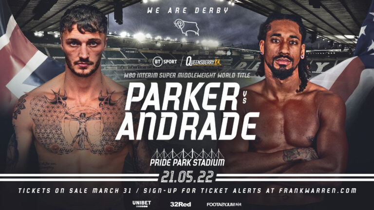 Parker-Andrade Official For May 21 in Derby