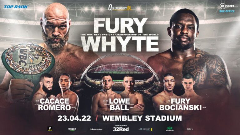 Fury-Whyte Undercard Line-up Confirmed