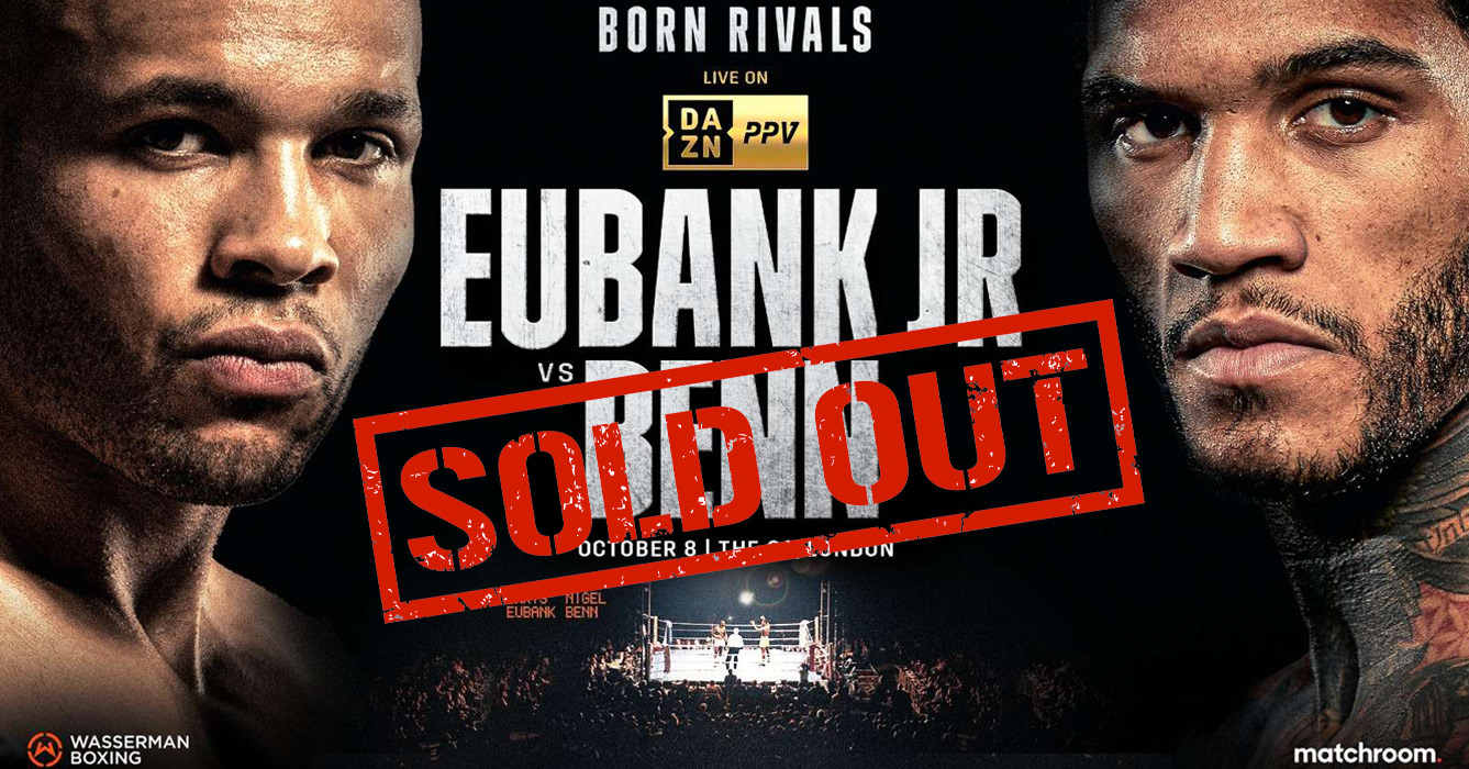 Eubank Jr vs Benn Proves Its Magnitude By Selling Out In Record Time