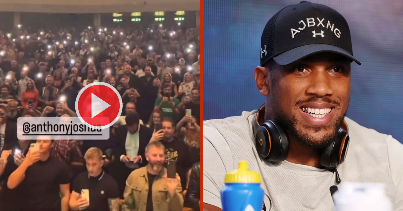 Tyson Fury Gets Crowd To Chant Message To Anthony Joshua