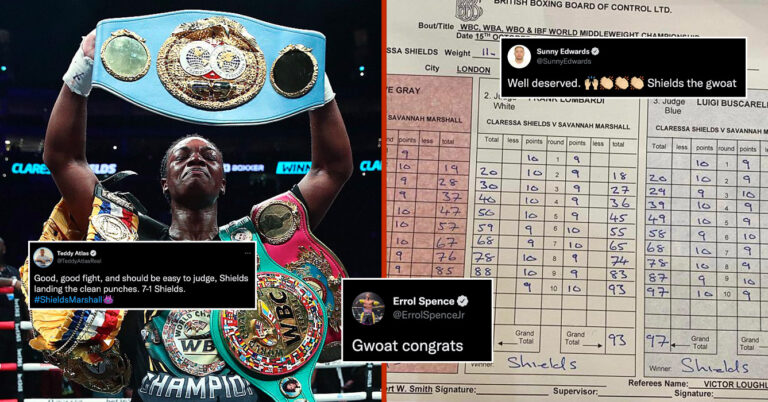 Reaction As Claressa Shields Beats Savannah Marshall In Epic Battle