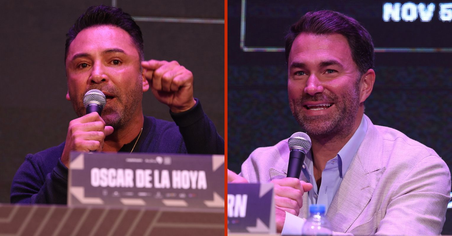 Oscar De La Hoya and Eddie Hearn