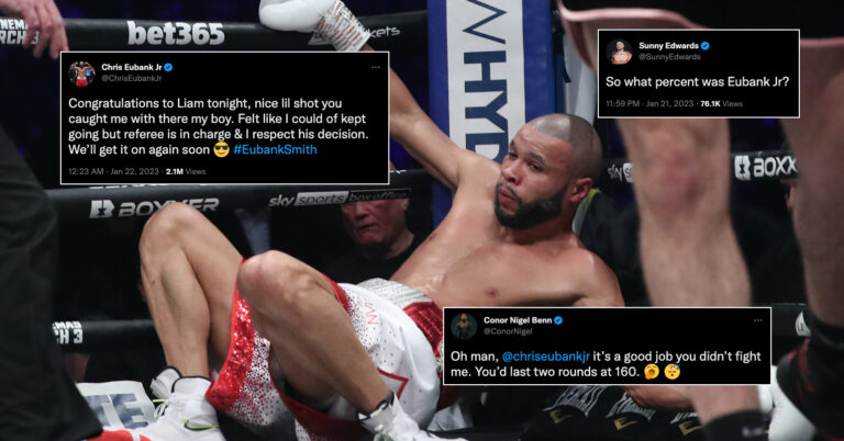 Boxing World Reacts To Liam Smith’s Shock KO Win Over Chris Eubank Jr