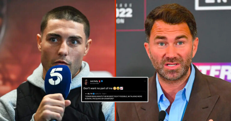 Josh Kelly Reacts To Eddie Hearn Saying He’s Not Big Enough Name For Conor Benn