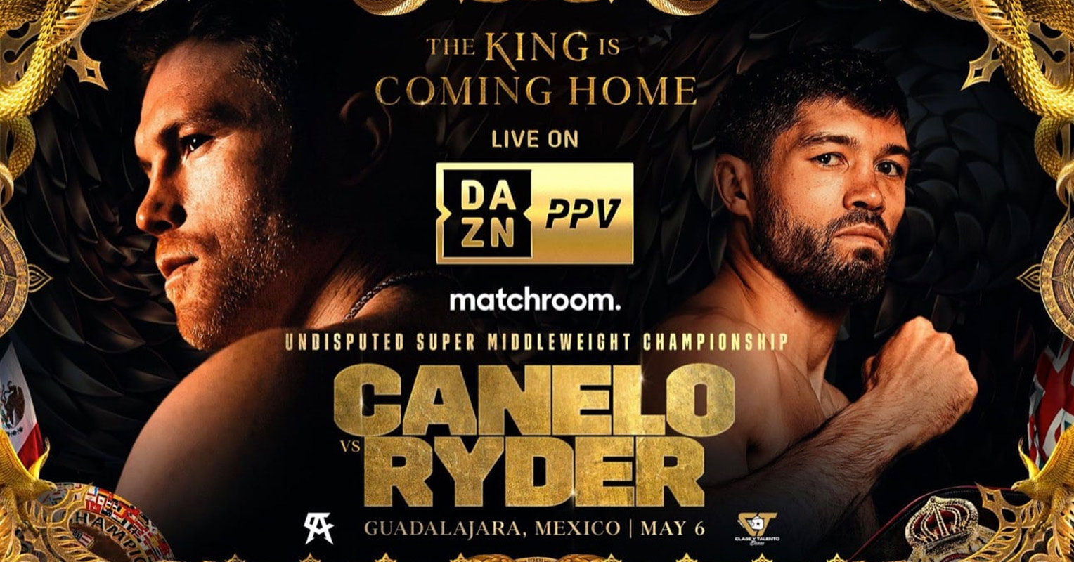 Canelo vs John Ryder Announced For May 6 In Mexico