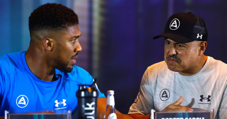 Robert Garcia Defends Anthony Joshua Criticism: “He Totally Lost His Mind”