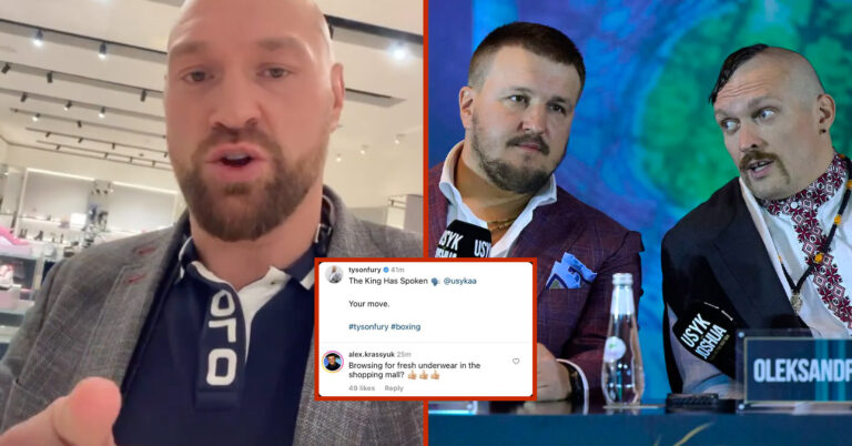 Usyk’s Promoter Mocks Tyson Fury In Hilarious Response To 70/30 Split Demand