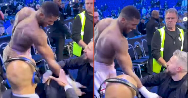 Anthony Joshua And Carl Froch Cross Paths After Spat: “You’ve Been Working Out”