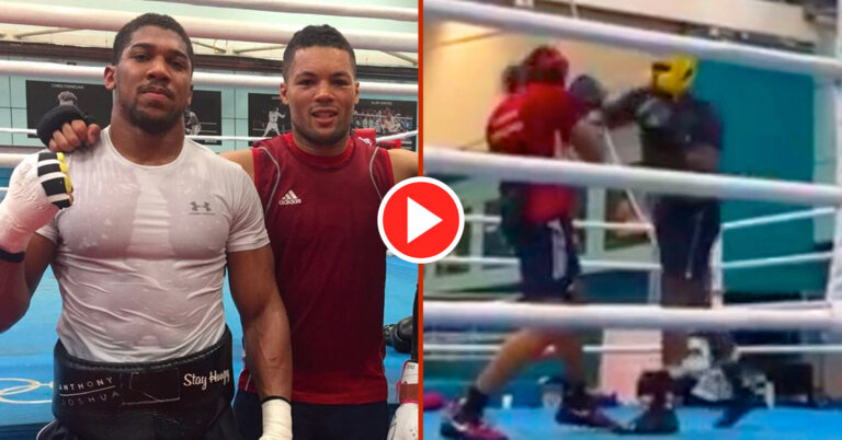 Footage Shows Anthony Joshua Lighting Up Joe Joyce In Sparring