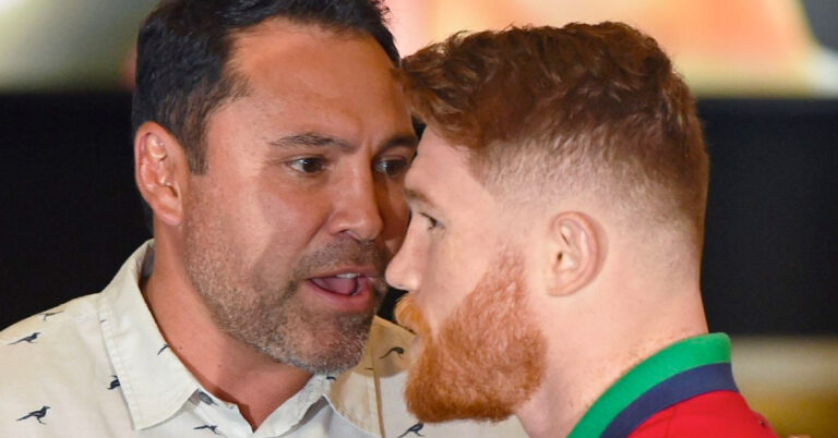 Oscar De La Hoya Mocks Canelo After John Ryder Performance