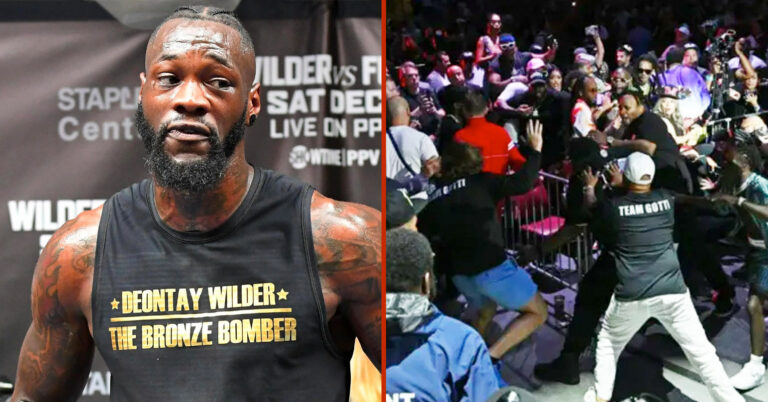 Deontay Wilder Reacts To Wild Riot At Floyd Mayweather Exhibition: “It Was A Mess”
