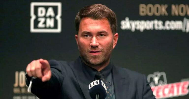 Eddie Hearn Fumes At Oscar De La Hoya’s ‘Warning’: “F**k Him!”