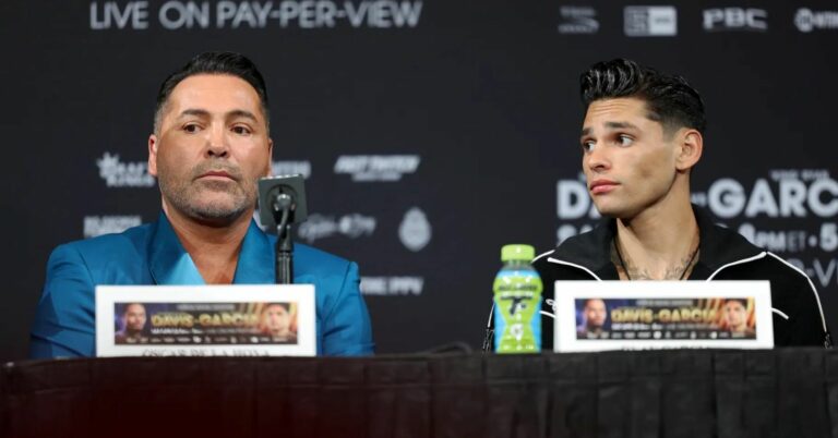 “It’s Gonna Happen Tonight”: De La Hoya On ‘Death Threat’ That Kept Him From Ryan Garcia Presser