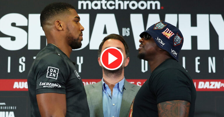 Anthony Joshua And Dillian Whyte Come Face To Face: “F**k Around And Find Out”