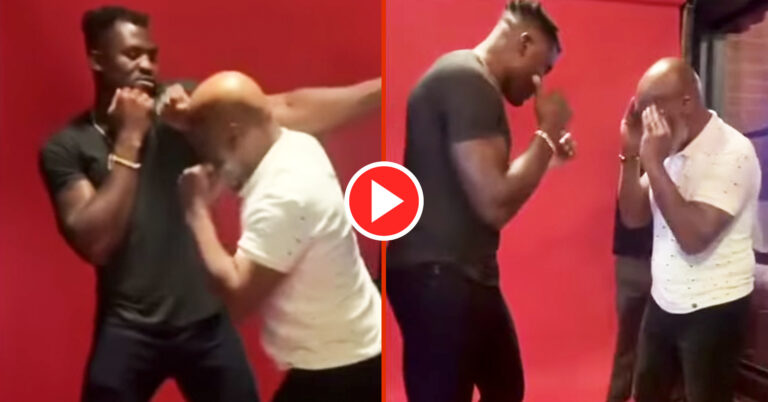 Mike Tyson Shows Francis Ngannou Exactly How To Knockout Tyson Fury
