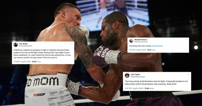 “It Was Low!” Fighters React To Usyk-Daniel Dubois Low Blow Controversy
