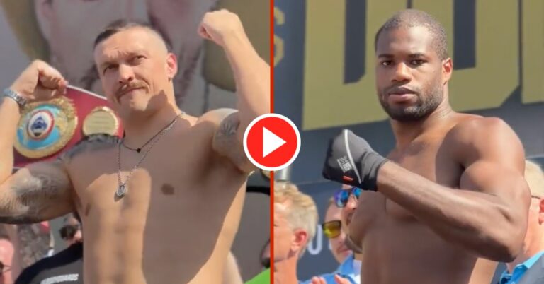 Daniel Dubois Comes In Light At Weigh In For Usyk World Title Fight