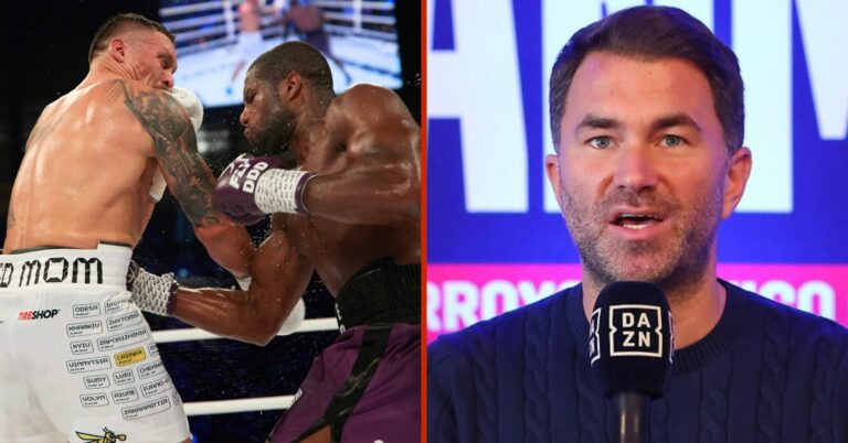 Eddie Hearn Delivers His Clear Verdict On Usyk-Dubois Low Blow Controversy