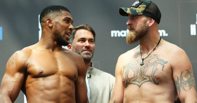 Anthony Joshua’s Reaction To Robert Helenius’ Pre-Fight Failed Test: “Wow…”