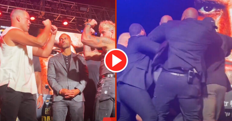 Jake Paul-Nate Diaz Press Conference Descends Into Mass Brawl
