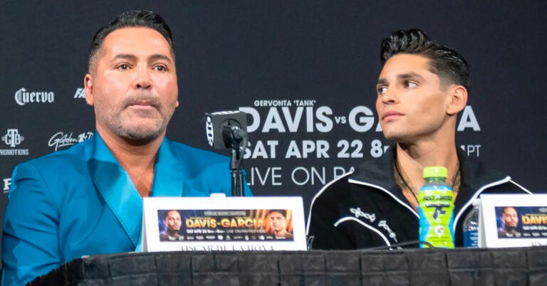 Oscar De La Hoya’s Brutal Reaction To Ryan Garcia Training With Floyd Mayweather