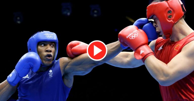 Footage Of Anthony Joshua Knocking Zhilei Zhang Down Resurfaces Amidst Fight Talk