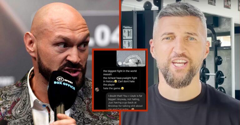 Carl Froch Leaks DM Back And Forth With Tyson Fury Over Ngannou “Pay Day”