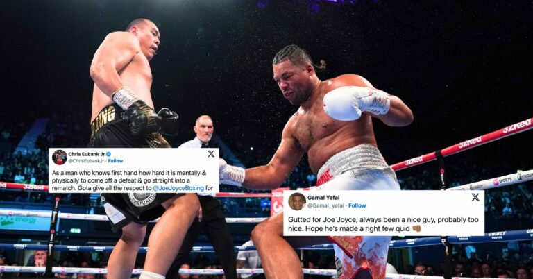 Boxing World Reacts To Zhilei Zhang’s Brutal One Shot KO Of Joe Joyce: “Time To Retire?”