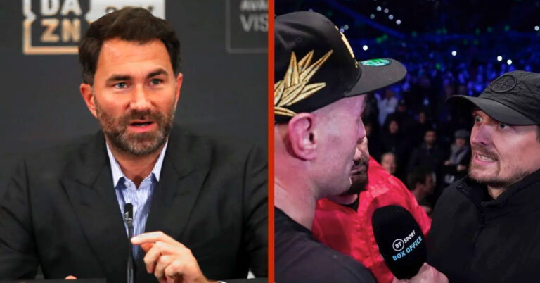 Eddie Hearn Reacts To Tyson Fury-Oleksandr Usyk Announcement