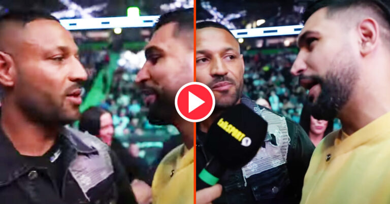 Kell Brook And Amir Khan Come Face To Face For First Time Since Positive Doping Test