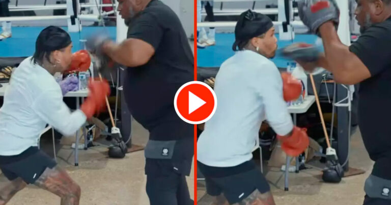 Fans Convinced Incredible Gervonta Davis Pad Work Is Sped Up: “Elite Hands!”