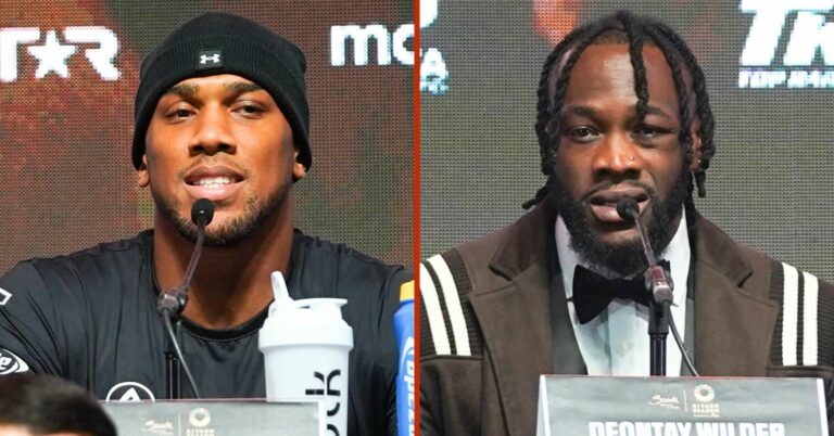 Anthony Joshua Snaps At Criticism From Deontay Wilder: “Who The F**k Is He?”